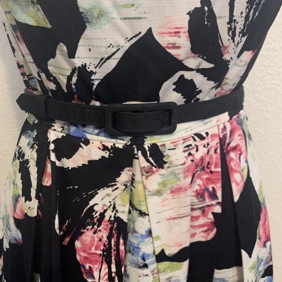 White House Black Market Spring Floral Princess Rockabilly Dress Women's Size 0 - Picture 9 of 14